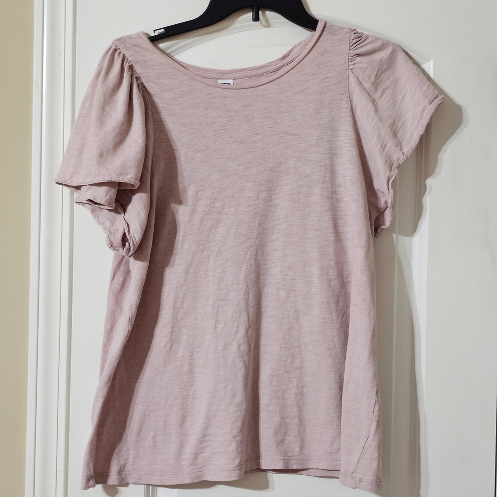 Old Navy Light Pink Short Sleeve Tee